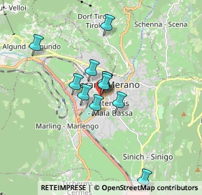 Mappa Via Leopardi Giacomo, 39012 Merano BZ, Italia (1.25273)
