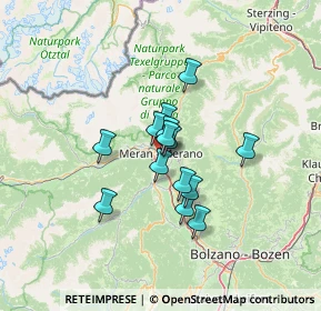 Mappa Via Leopardi Giacomo, 39012 Merano BZ, Italia (8.68857)