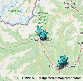 Mappa Via Leopardi Giacomo, 39012 Merano BZ, Italia (13.747)