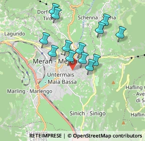 Mappa Via Parini, 39012 Merano BZ, Italia (1.57231)