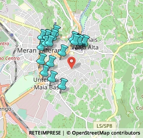 Mappa Via Parini, 39012 Merano BZ, Italia (0.7345)