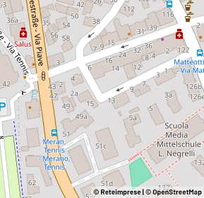Mappa Via piave, 39012 Merano BZ, Italia (0.06923)