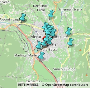 Mappa Via Piave, 39012 Merano BZ, Italia (1.0725)