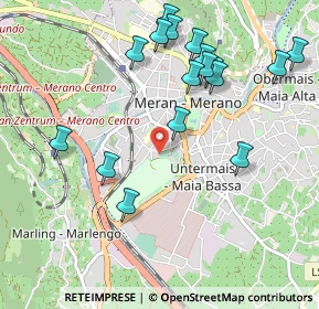 Mappa Via Enrico Toti, 39012 Merano BZ, Italia (1.06706)