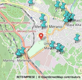 Mappa Via Enrico Toti, 39012 Merano BZ, Italia (1.2655)