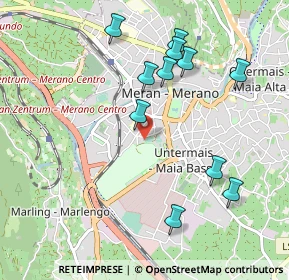 Mappa Via Enrico Toti, 39012 Merano BZ, Italia (0.99727)