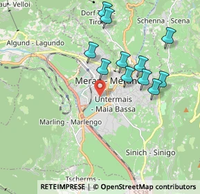 Mappa Via Enrico Toti, 39012 Merano BZ, Italia (1.79091)