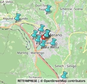 Mappa Via Enrico Toti, 39012 Merano BZ, Italia (1.25818)