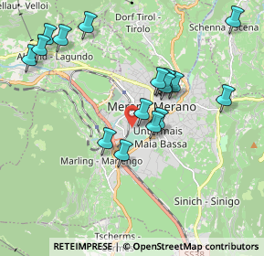 Mappa Via O. Von Wolkenstein, 39012 Merano BZ, Italia (1.89765)