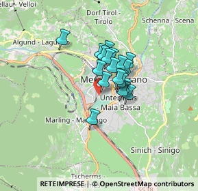 Mappa Via Oswald Von Wolkenstein, 21051 Merano BZ, Italia (0.99421)