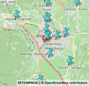 Mappa Via Oswald-Von-Wolkenstein, 39012 Merano BZ, Italia (2.11571)