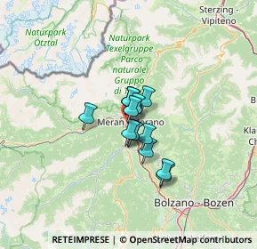 Mappa Via Oswald-Von-Wolkenstein, 39012 Merano BZ, Italia (6.42571)