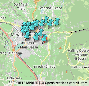 Mappa Via Pienzenau, 39012 Merano BZ, Italia (1.4355)