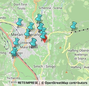 Mappa Via Pienzenau, 39012 Merano BZ, Italia (1.71214)