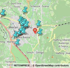 Mappa Via Pienzenau, 39012 Merano BZ, Italia (1.895)