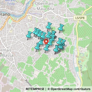 Mappa Via Winkel, 39012 Merano BZ, Italia (0.25)