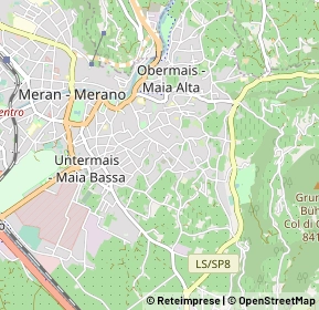 Mappa 39012 Merano BZ, Italia (1.194)