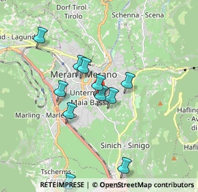 Mappa Via Santa Maria del Conforto, 39012 Merano BZ, Italia (1.61545)