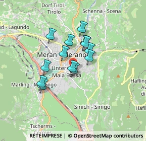 Mappa Via Santa Maria del Conforto, 39012 Merano BZ, Italia (1.22769)