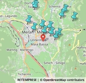 Mappa Via Santa Maria del Conforto, 39012 Merano BZ, Italia (1.83154)
