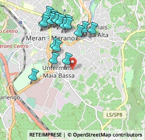 Mappa Via Santa Maria del Conforto, 39012 Merano BZ, Italia (1.0125)