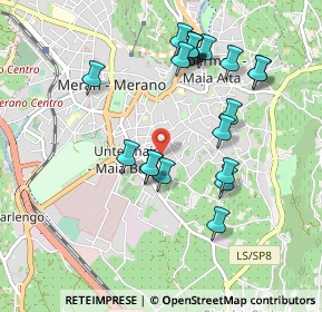 Mappa Via Santa Maria del Conforto, 39012 Merano BZ, Italia (0.9285)