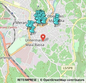 Mappa Via Santa Maria del Conforto, 39012 Merano BZ, Italia (0.8755)