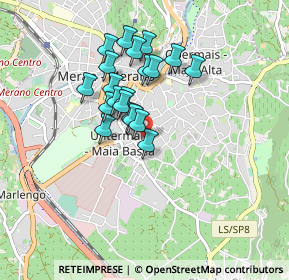 Mappa Via Santa Maria del Conforto, 39012 Merano BZ, Italia (0.6725)