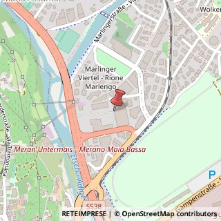 Mappa Via Albertina Brogliati, 56, 39012 Merano, Bolzano (Trentino-Alto Adige)
