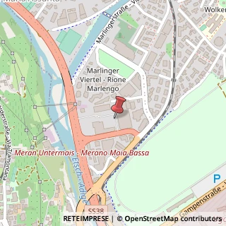 Mappa Via Albertina Brogliati, 12, 39012 Merano, Bolzano (Trentino-Alto Adige)