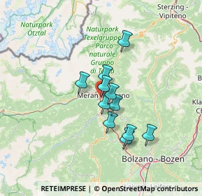 Mappa Via Zuegg Strasse 24 A, 39012 Merano BZ, Italia (9.45273)