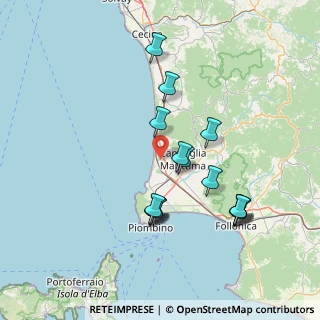 Mappa Via della Caduta, 57027 San Vincenzo LI, Italia (14.76267)