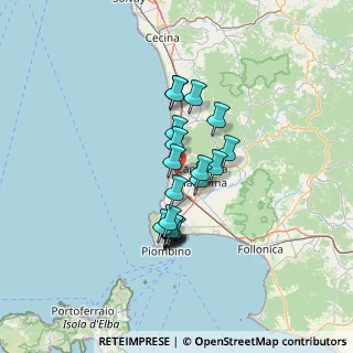 Mappa Via della Caduta, 57027 San Vincenzo LI, Italia (10.511)