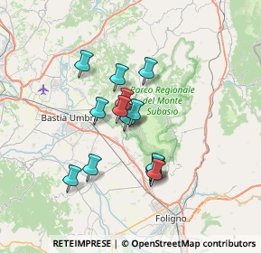 Mappa Via Fosso delle Carceri, 06081 Assisi PG, Italia (5.59286)