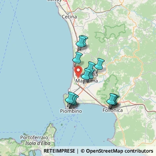 Mappa Via Botro ai Marmi, 57027 San Vincenzo LI, Italia (12.81667)