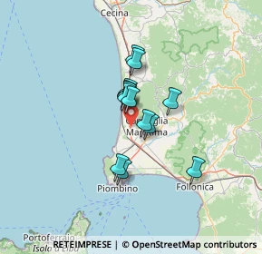 Mappa Via Botro ai Marmi, 57027 San Vincenzo LI, Italia (8.89)