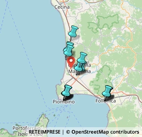 Mappa Via Botro ai Marmi, 57027 San Vincenzo LI, Italia (12.861)