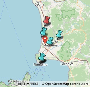 Mappa Via Botro ai Marmi, 57027 San Vincenzo LI, Italia (10.8565)