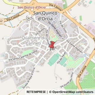 Mappa Via Giuseppe Garibaldi, 8, 53027 San Quirico d'Orcia, Siena (Toscana)
