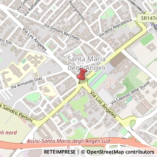 Mappa Via Los Angeles, 61, 06081 Assisi, Perugia (Umbria)