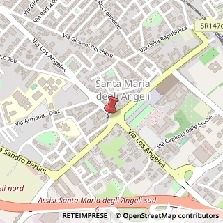 Mappa Via Los Angeles, 63A, 06081 Assisi, Perugia (Umbria)