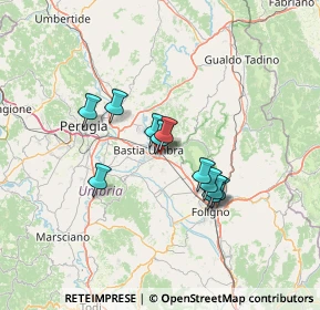 Mappa 06081 Santa Maria degli Angeli PG, Italia (10.63636)