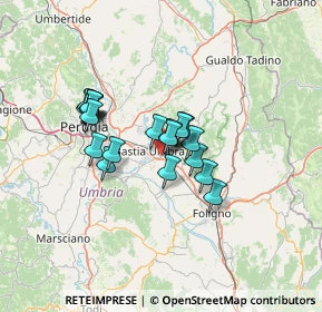 Mappa 06081 Santa Maria degli Angeli PG, Italia (10.4845)