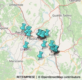 Mappa 06081 Santa Maria degli Angeli PG, Italia (9.3645)