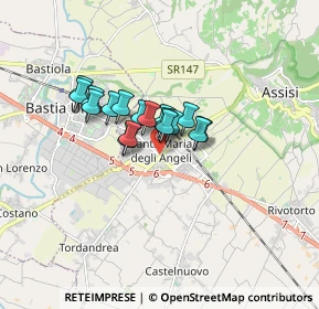 Mappa 06081 Santa Maria degli Angeli PG, Italia (1.09412)