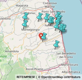 Mappa 63851 Ortezzano FM, Italia (14.822)