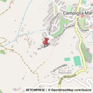 Mappa Via tuttiventi 1, 57021 Campiglia Marittima, Livorno (Toscana)