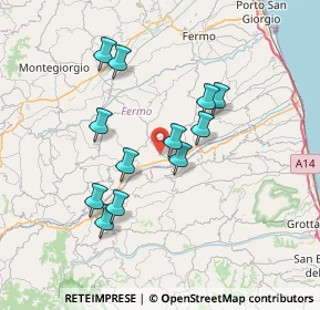 Mappa Contrada S. Antonio, 63848 Valmir FM, Italia (6.55417)