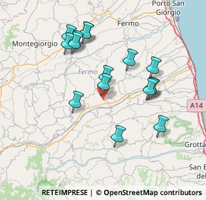 Mappa Contrada S. Antonio, 63848 Valmir FM, Italia (7.225)