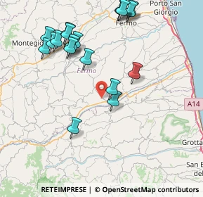 Mappa Contrada S. Antonio, 63848 Valmir FM, Italia (9.224)
